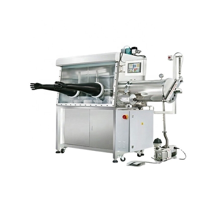 Baterai Penelitian Satu Stasiun Chamber Vacuum Glove Box H2O O2 Kurang Dari 1ppm