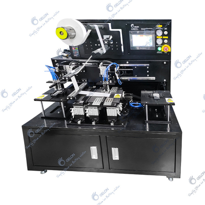 Jenis desktop Pemisah Elektroda Baterai Z Lipat Laminasi Penumpuk Baterai Semi Otomatis