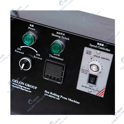 Desktop Heating Rolling Pouch Cell Pilot Line Press Mesin Kalender