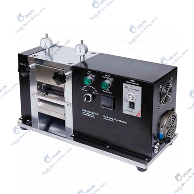 Desktop Heating Rolling Pouch Cell Pilot Line Press Mesin Kalender