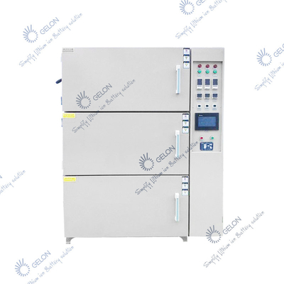 Mesin Pembuat Baterai Lithium Ion Oven Pengeringan Vakum Tiga Lapisan