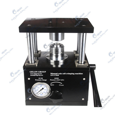 Mesin Perakitan Sel Koin Lab Hidrolik Manual Sealer Crimper Mesin Discrimping