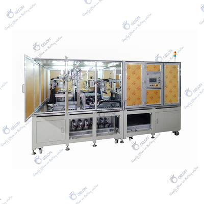 Lini perakitan baterai lithium ion kantong sel elektroda mesin susun otomatis