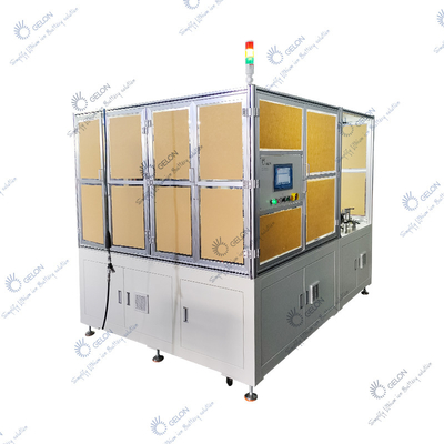 Lini perakitan baterai lithium ion kantong sel elektroda mesin susun otomatis