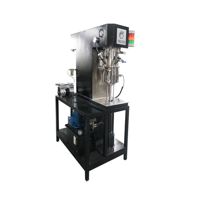Mesin Baterai Lithium 2 Liter Volume Triple Shaft Planetary Vacuum Mixer Pompa Vakum Perangkat Makan Air Chiller
