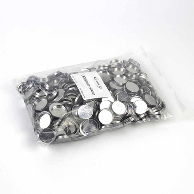 Bahan Baterai Lithium Ion Putih Keperakan CR20XX Kotak Sel Koin
