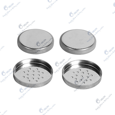 Bahan Baterai Lithium Ion Putih Keperakan CR20XX Kotak Sel Koin