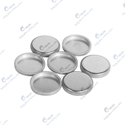 Bahan Baterai Lithium Ion Putih Keperakan CR20XX Kotak Sel Koin