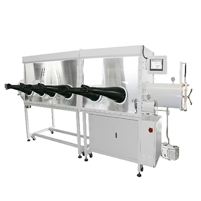 Baterai Penelitian Satu Stasiun Chamber Vacuum Glove Box H2O O2 Kurang Dari 1ppm